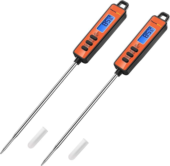 ThermoPro TP01A Instant Read Meat Thermometer with Long Probe Digital Food Cooking Thermometer fo... | Amazon (US)
