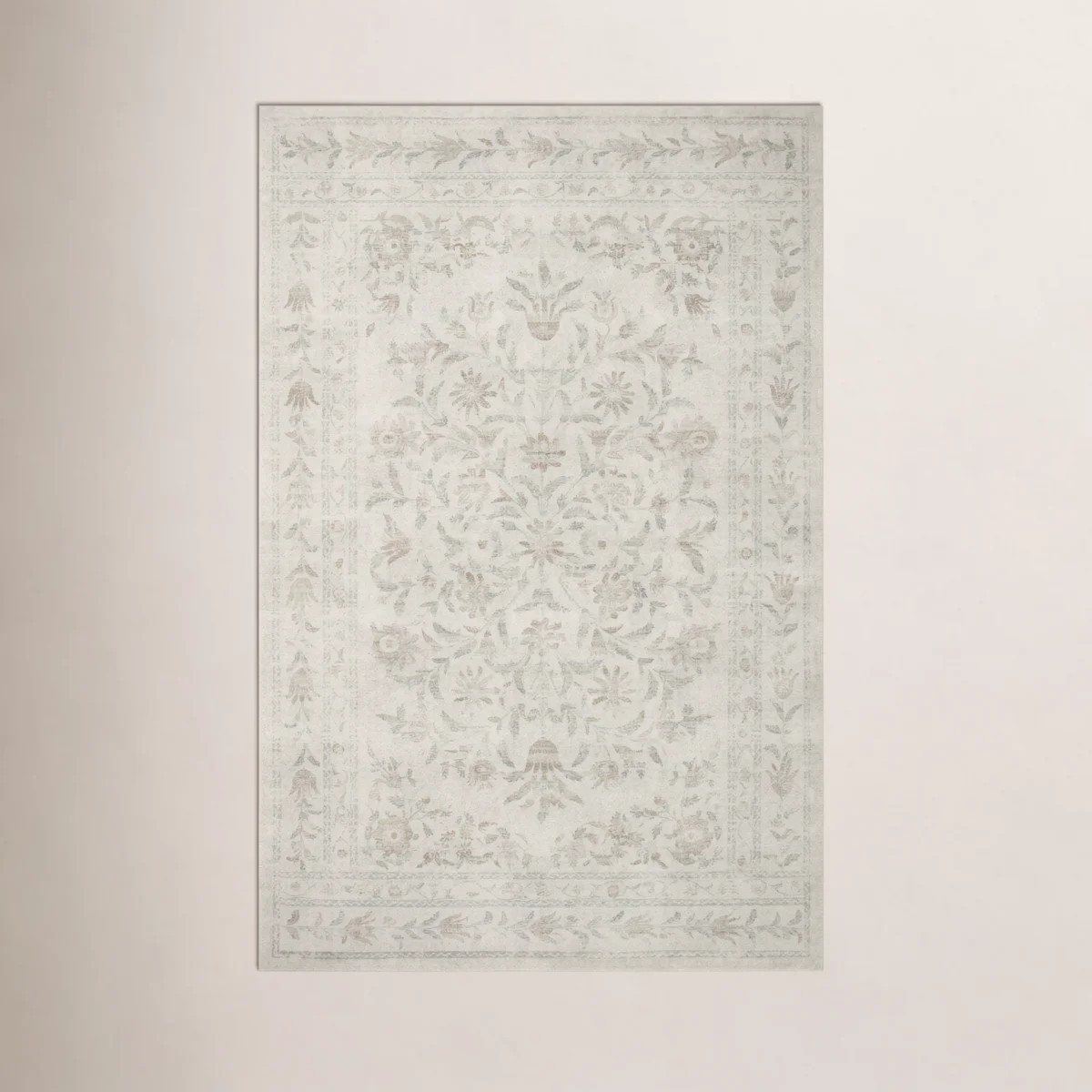 Rifle Paper Co. x Loloi Courtyard Yellow / Multi Area Rug feat. CloudPile | Wayfair North America