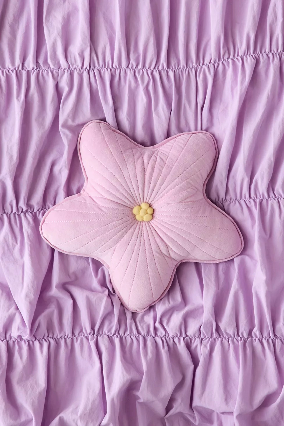 Flower Shaped Velvet Throw Pillow | Urban Outfitters (US and RoW)