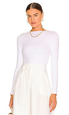 RE ONA Signature Long Sleeve in White from Revolve.com | Revolve Clothing (Global)