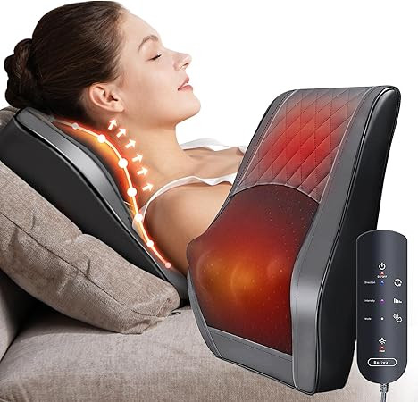 Shiatsu Neck and Back Massager with Heat, Massagers for Neck and Back, Massage Pillow for Lower B... | Amazon (US)