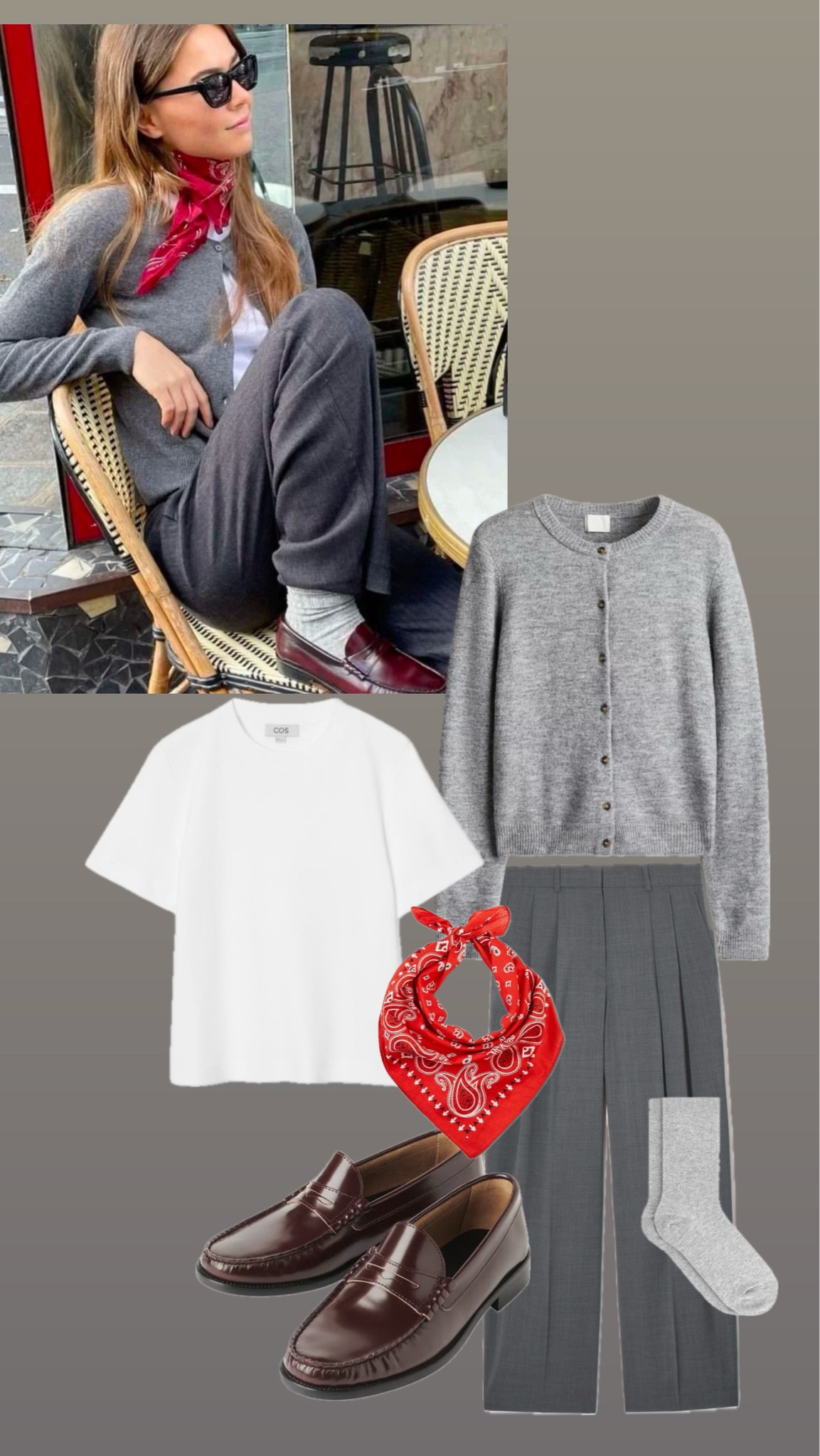 Socks & Loafers Pinterest Outfit Inspo

Grey cardigan/grey trousers/cos trousers/burgundy loafers/white tee shirt

#LTKuk #LTKstyletip #LTKshoes