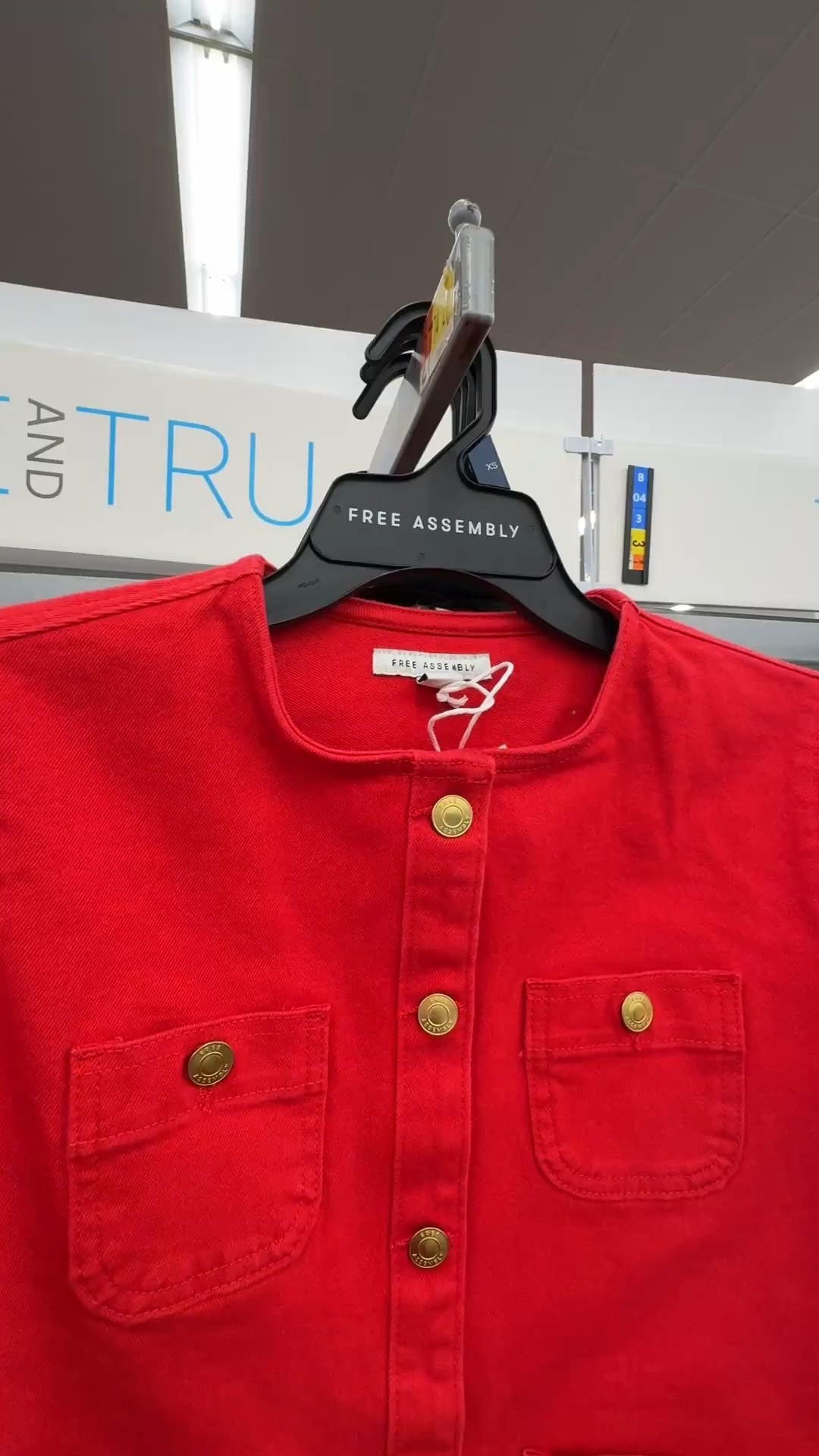 Red jean jacket from Walmart 

#LTKmomlife