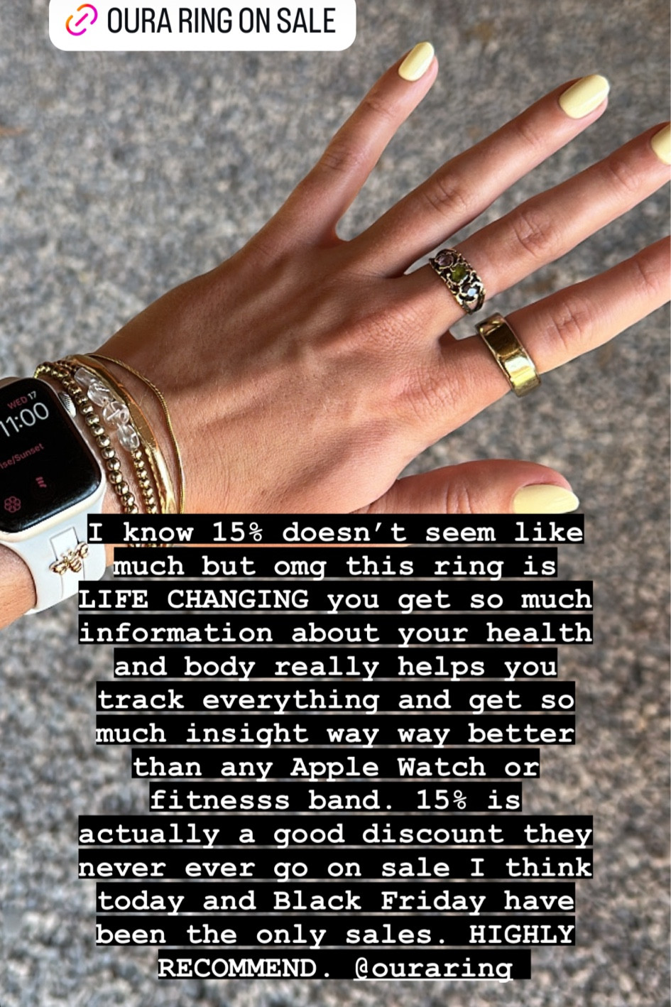 Oura Ring Gen3 Horizon - Gold - Size 6 - Smart Ring - Size First with Oura Sizing Kit - Sleep Tracking Wearable - Heart Rate - Fitness Tracker - 5-7 Days Battery Life

#LTKSaleAlert #LTKFitness #LTKActive