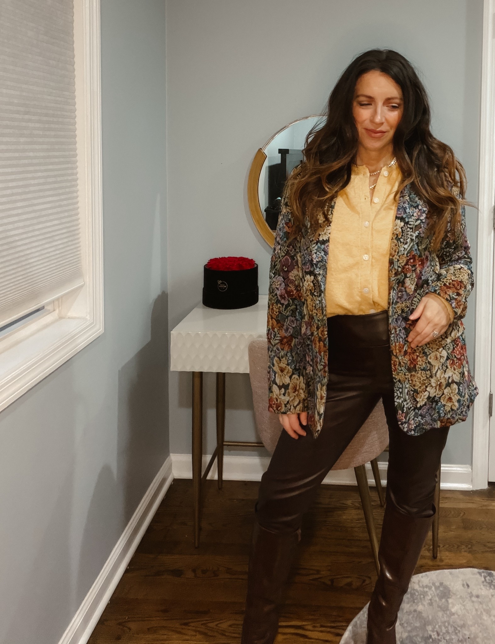 A fun blazer goes a long way. 

#LTKFindsUnder100 #LTKOver40 #LTKootd