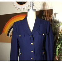 1980S Women's Navy Blue Blazer | Etsy (US)