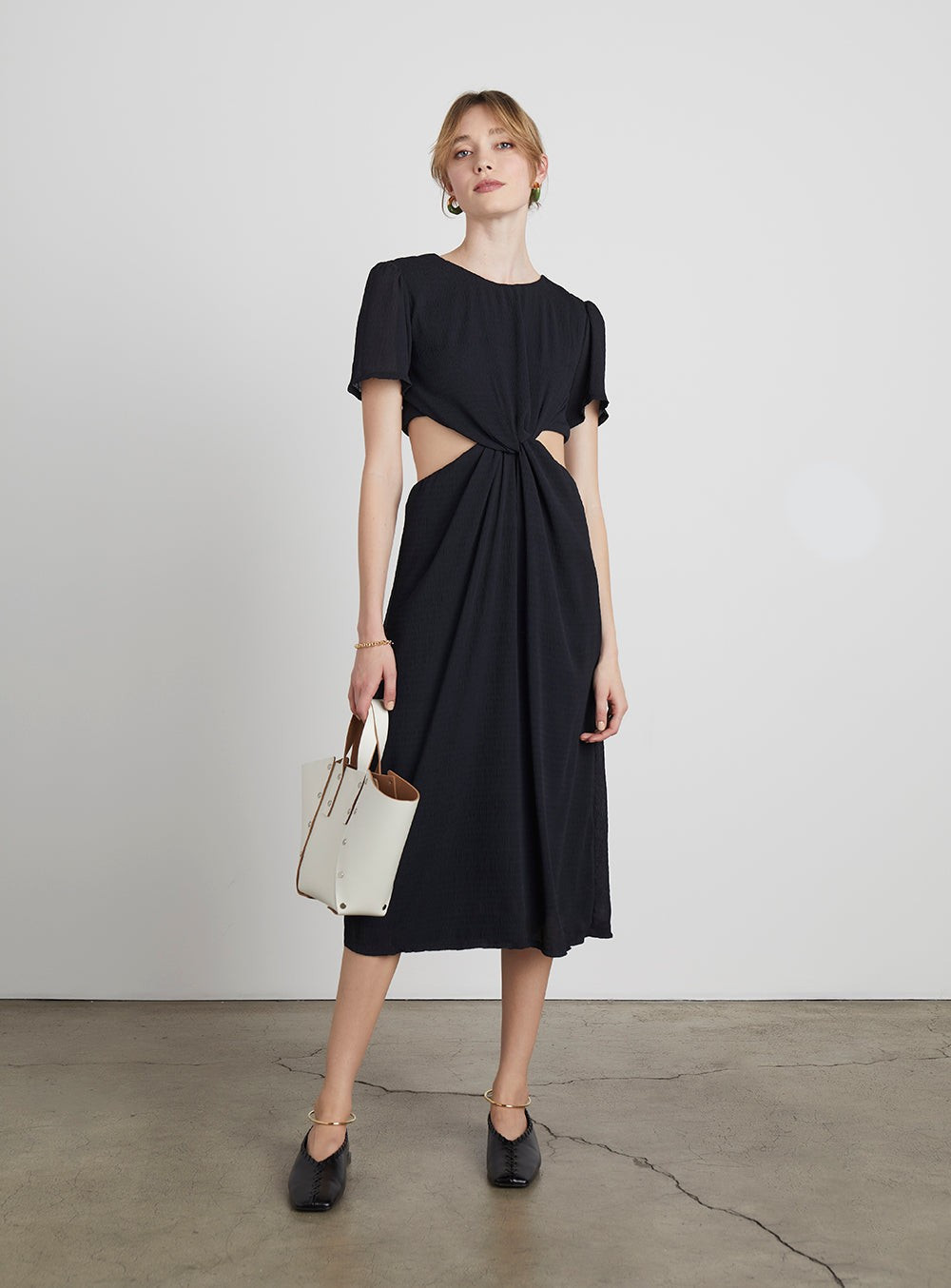 Drew Cutout Twist Midi Dress | Who What Wear Collection