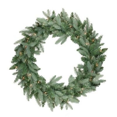 Northlight 36" Prelit Washington Frasier Fir Artificial Christmas Wreath - Clear Lights | Target