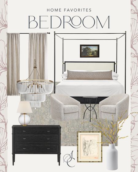 Bedroom favorites!

canopy bed, dresser chest, chandelier, swivel chairs, lamp, vintage art, curtains, bedroom decor

#LTKsalealert #LTKstyletip #LTKhome