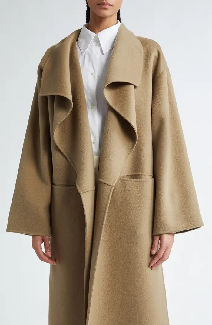 TOTEME Oversize Signature Two-Tone Wool & Cashmere Coat | Nordstrom | Nordstrom