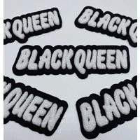Prideful Patchez, Black Queen Chenille Text, Iron/Sew On Patch, Embroidered Great For Jackets, Denim, Hoodies & Bags, Cute Patches | Etsy (US)