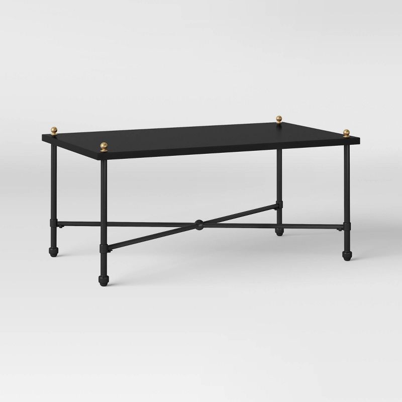 Midway Metal Patio Coffee Table - Black - Threshold&#8482; designed with Studio McGee | Target