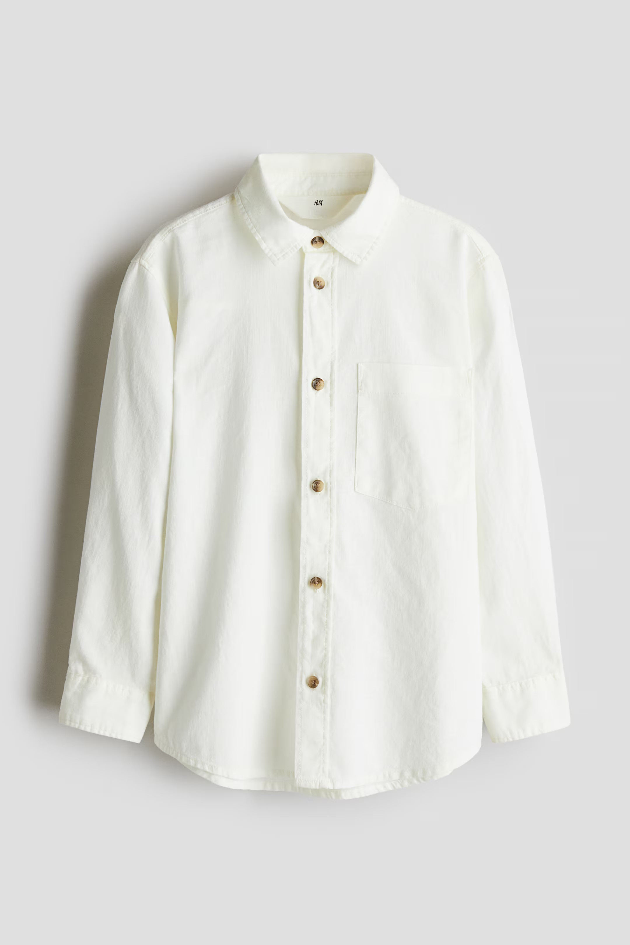 Linen-Blend Shirt - Cream - Kids | H&M US | H&M (US + CA)