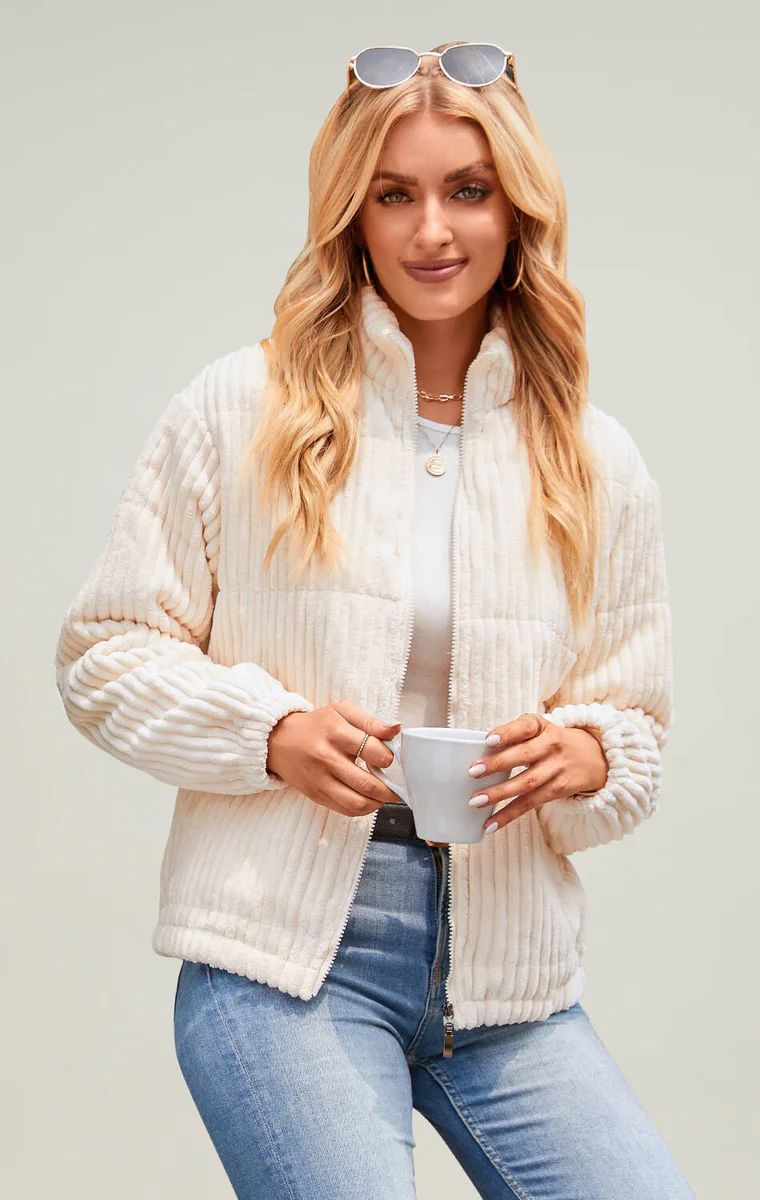 Shop Cozy Corduroy Jacket for Women - Stylish & Warm | Angashion Fashion Trends