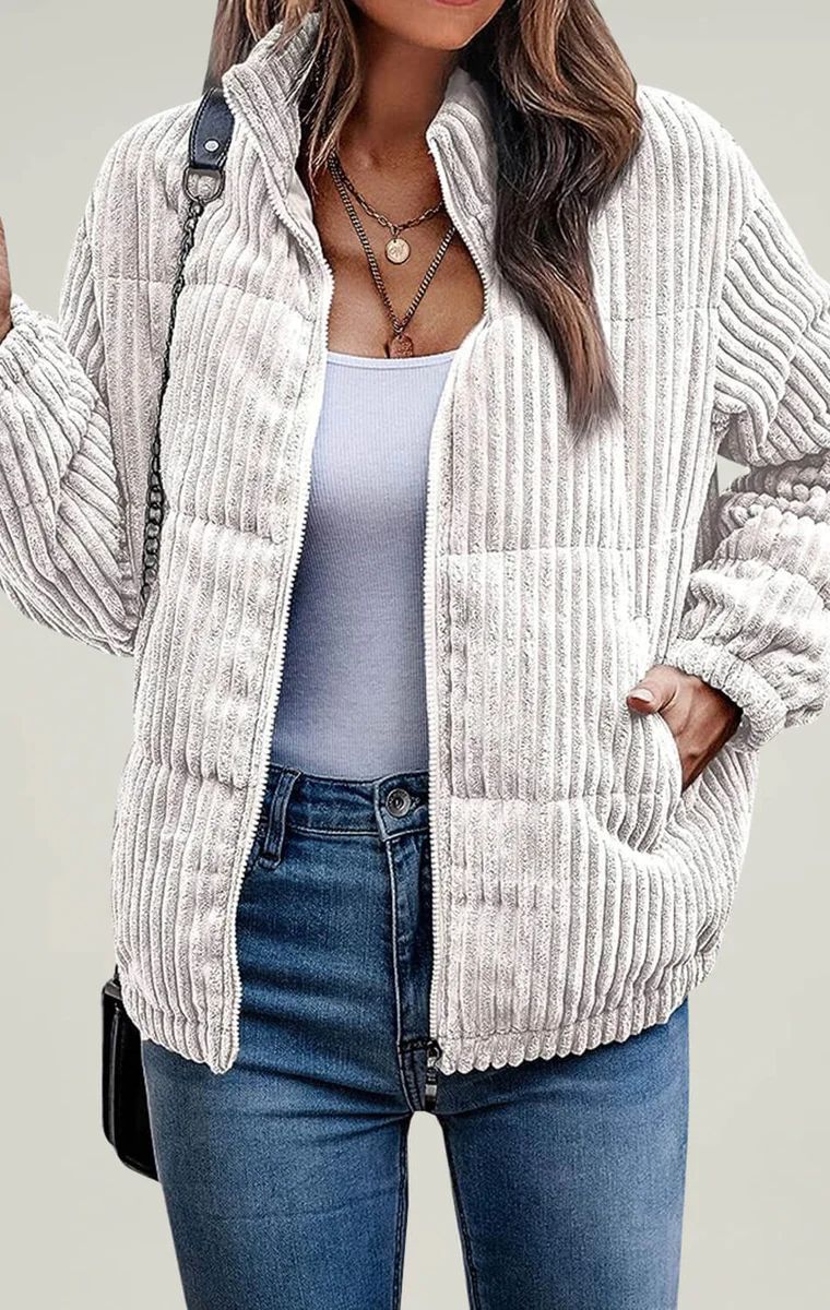 Shop Cozy Corduroy Jacket for Women - Stylish & Warm | Angashion Fashion Trends