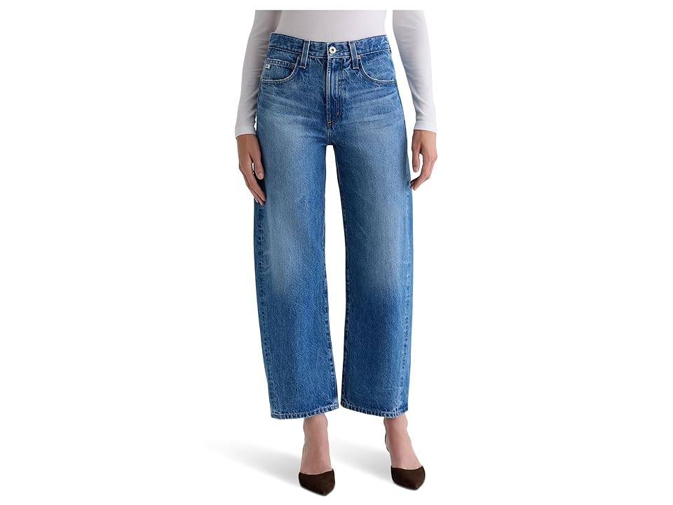 AG Jeans Hattie High Rise Barrel In Candid Women's Jeans Candid : 25 28, Cotton/Denim | Zappos