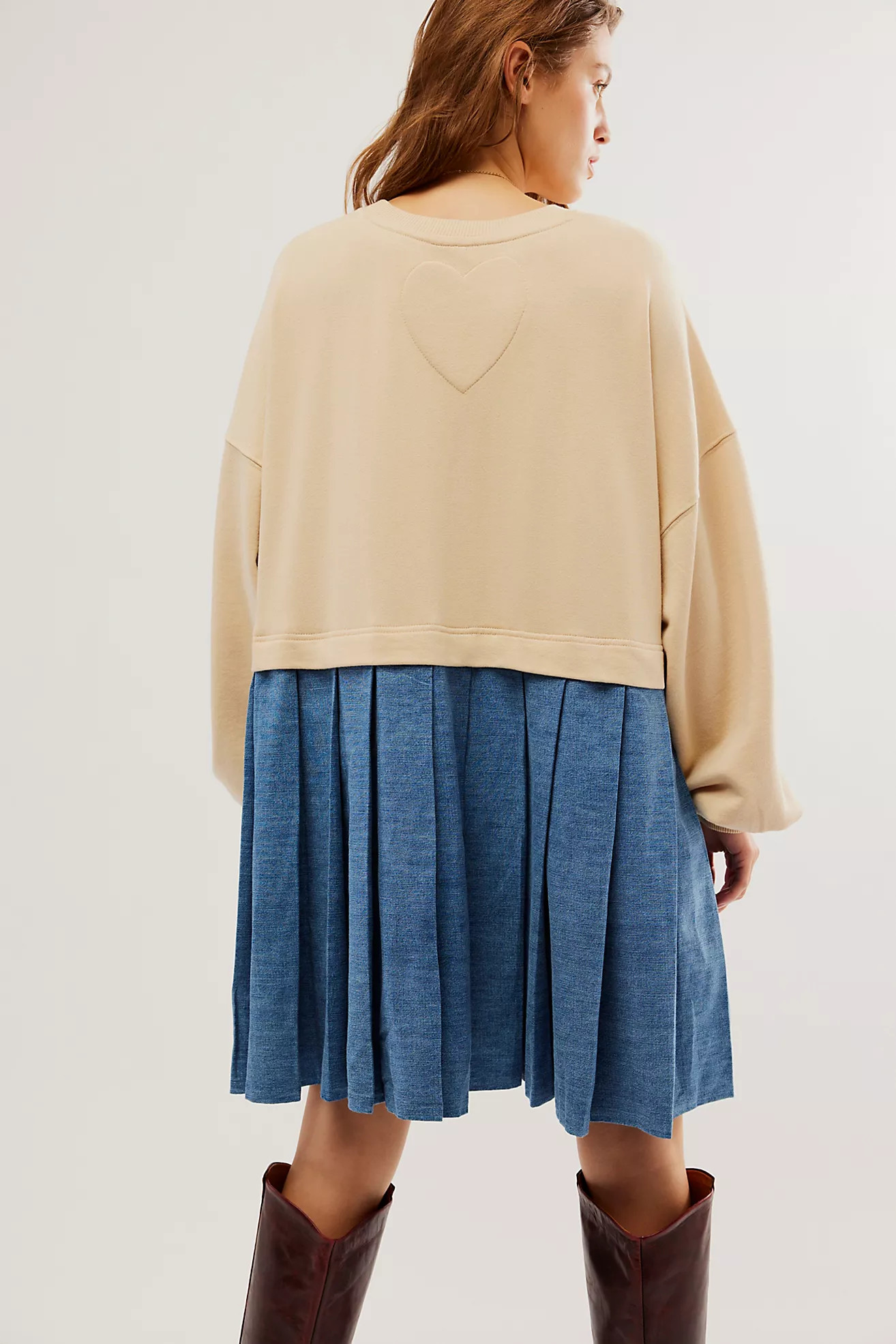 Eleanor Denim Sweatshirt | Free People (Global - UK&FR Excluded)