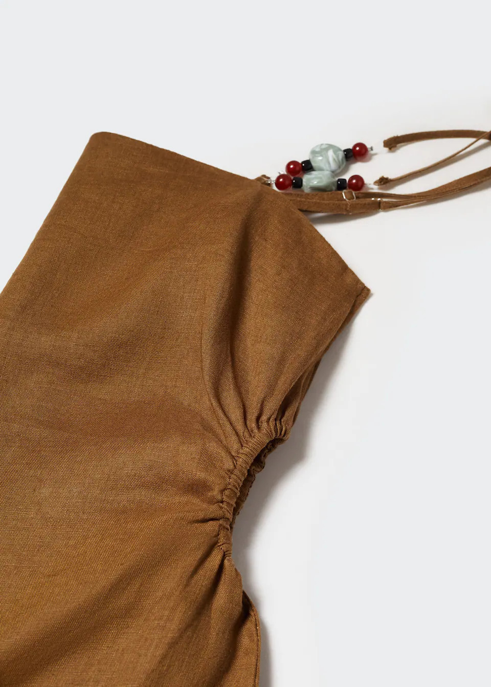 Linen dress with stone detail -  Women | Mango USA | MANGO (US)