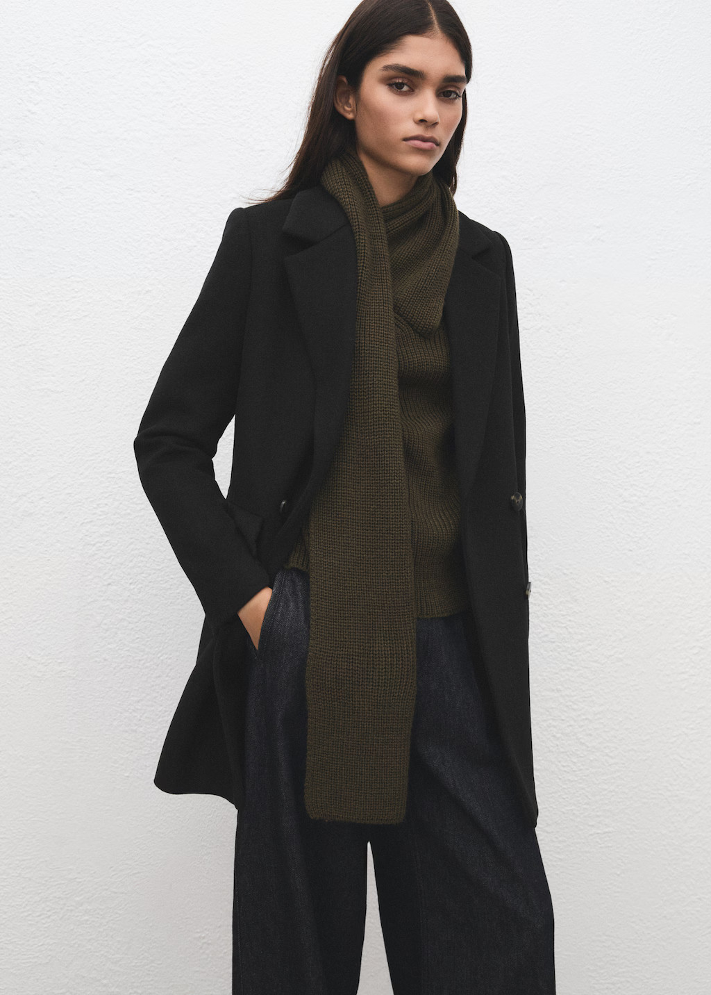 Double-breasted wool blend coat - Women | MANGO USA | Mango (US/MX/AU)