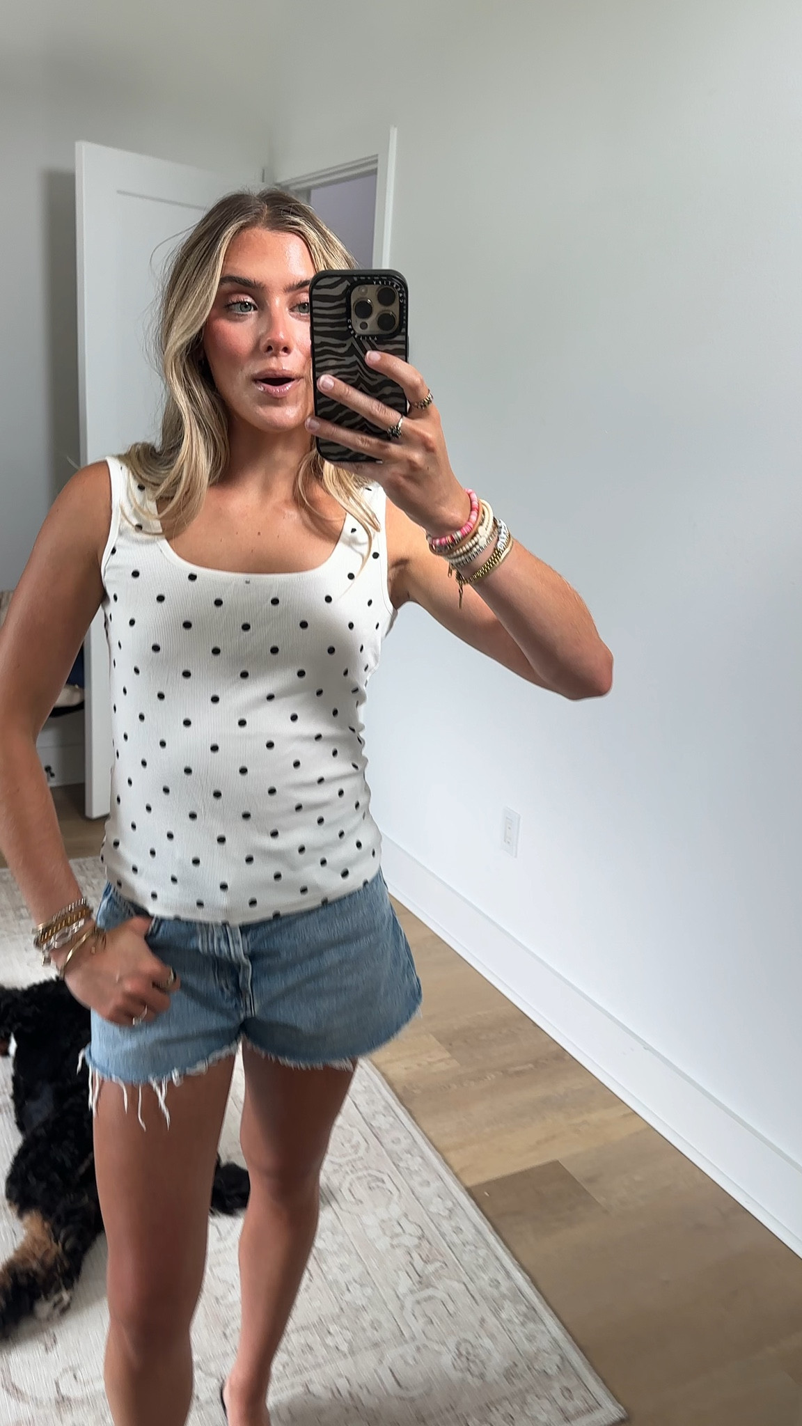 Amazon size small Dqbeng Womens Ribbed Polka Dot Tank Tops Sleeveless Scoop Neck Cami Top

#LTKootd #LTKSeasonal #LTKSaleAlert