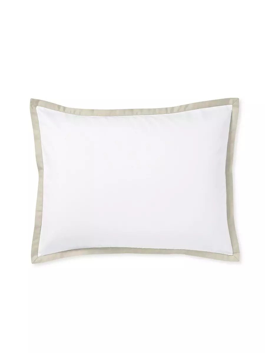 Border Frame Sateen Sham | Serena and Lily