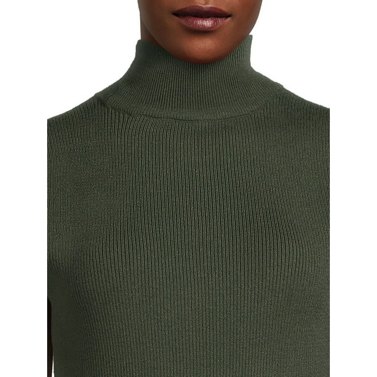 Time and Tru Women's Mock Neck Top and Wide Leg Pants Set, 2-Piece, Sizes XS-3XL | Walmart (US)