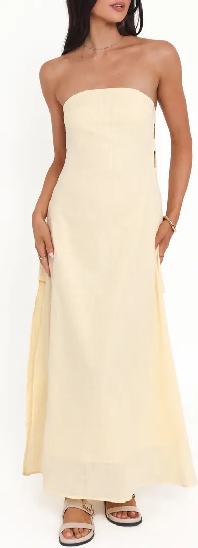Cyrus Strapless Cutout Maxi Dress | Nordstrom