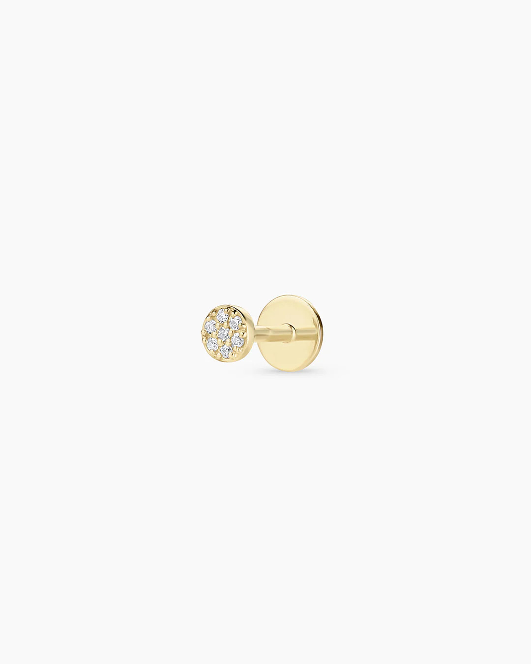 Diamond Pavé Flat Back Single Stud | gorjana