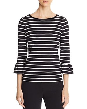 kate spade new york Stripe Bell Sleeve Top | Bloomingdale's (US)