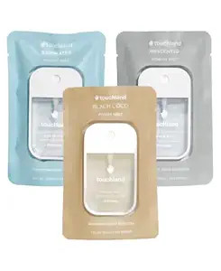 Touchland Hydrating Hand Sanitizer Spray, DYE FREE Trio Set (Rainwater, Unscented, Beach Coco), 1... | Amazon (US)