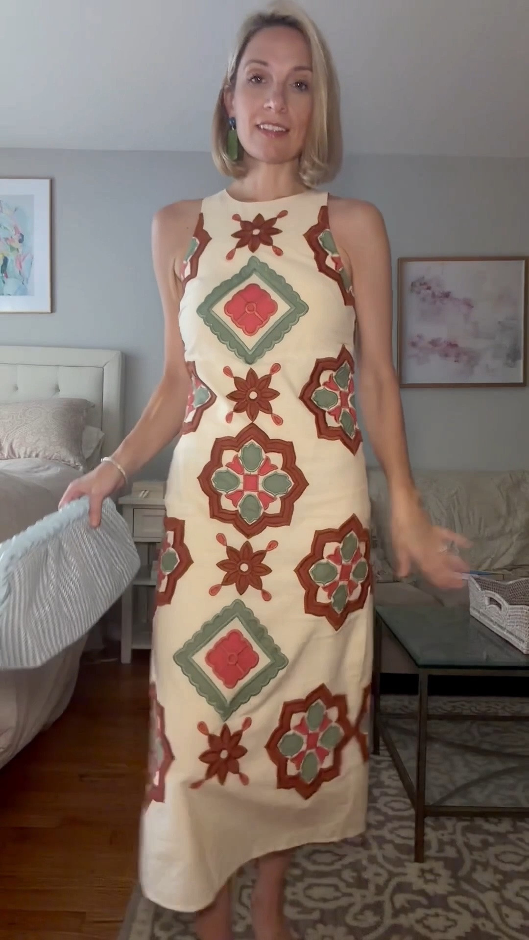 A colorful but elegant dress for the summer. 
*handbag is old- linked similar

#LTKgrwm #LTKootd #LTKTravel