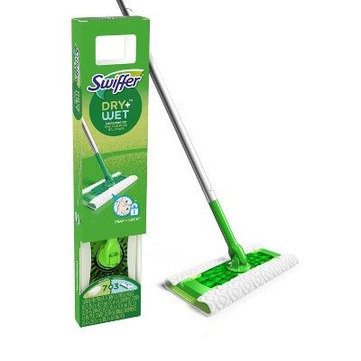 Swiffer Sweeper Dry + Wet All Purpose Floor Mopping and Cleaning Starter Kit with Heavy Duty Clot... | Target