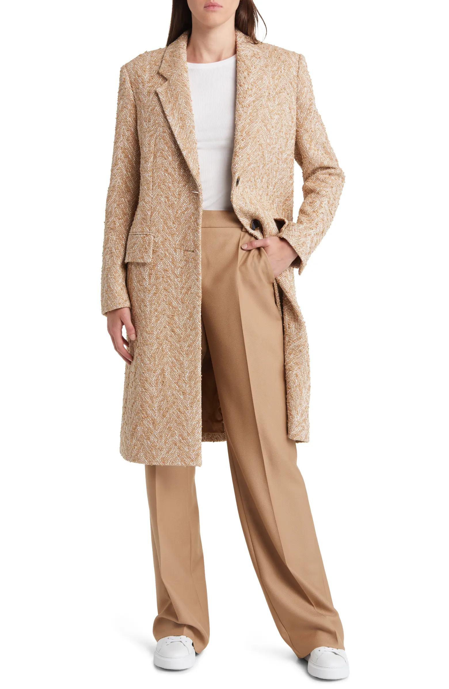 Catara Longline Tweed Jacket | Nordstrom