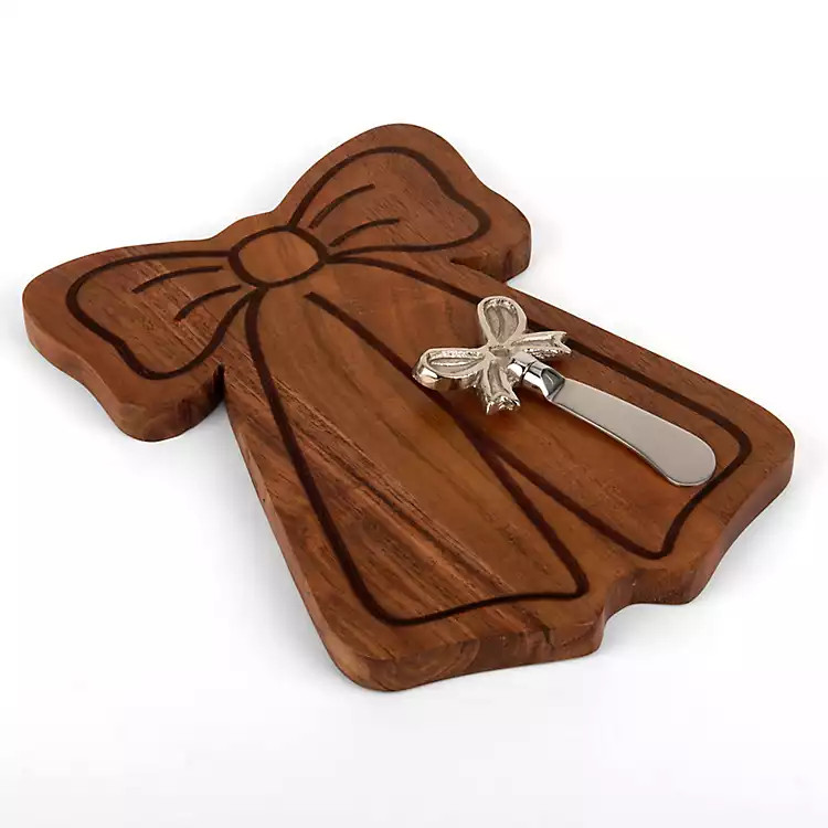 Christmas Bow Figural Serving Board Set | Kirklands Home | Kirklands