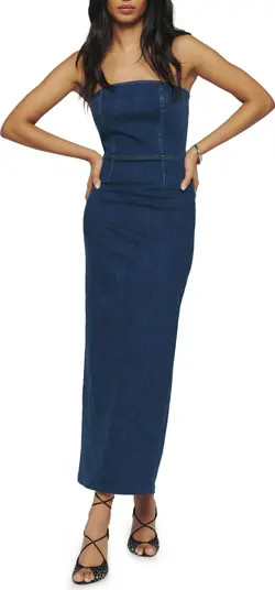 Eugenia Strapless Denim Dress | Nordstrom