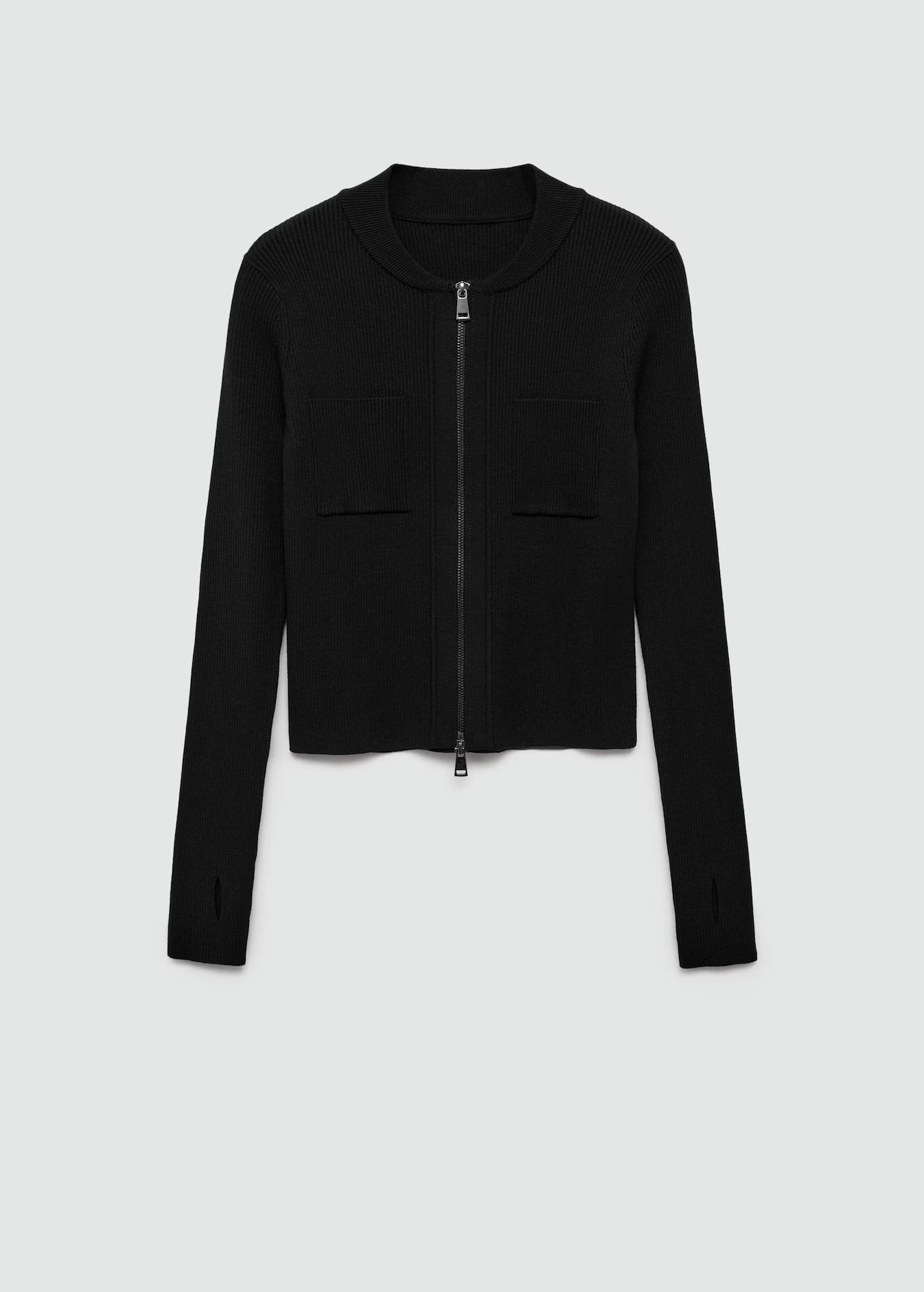 Fine-knit zip-up jacket | Mango (US/MX/AU)