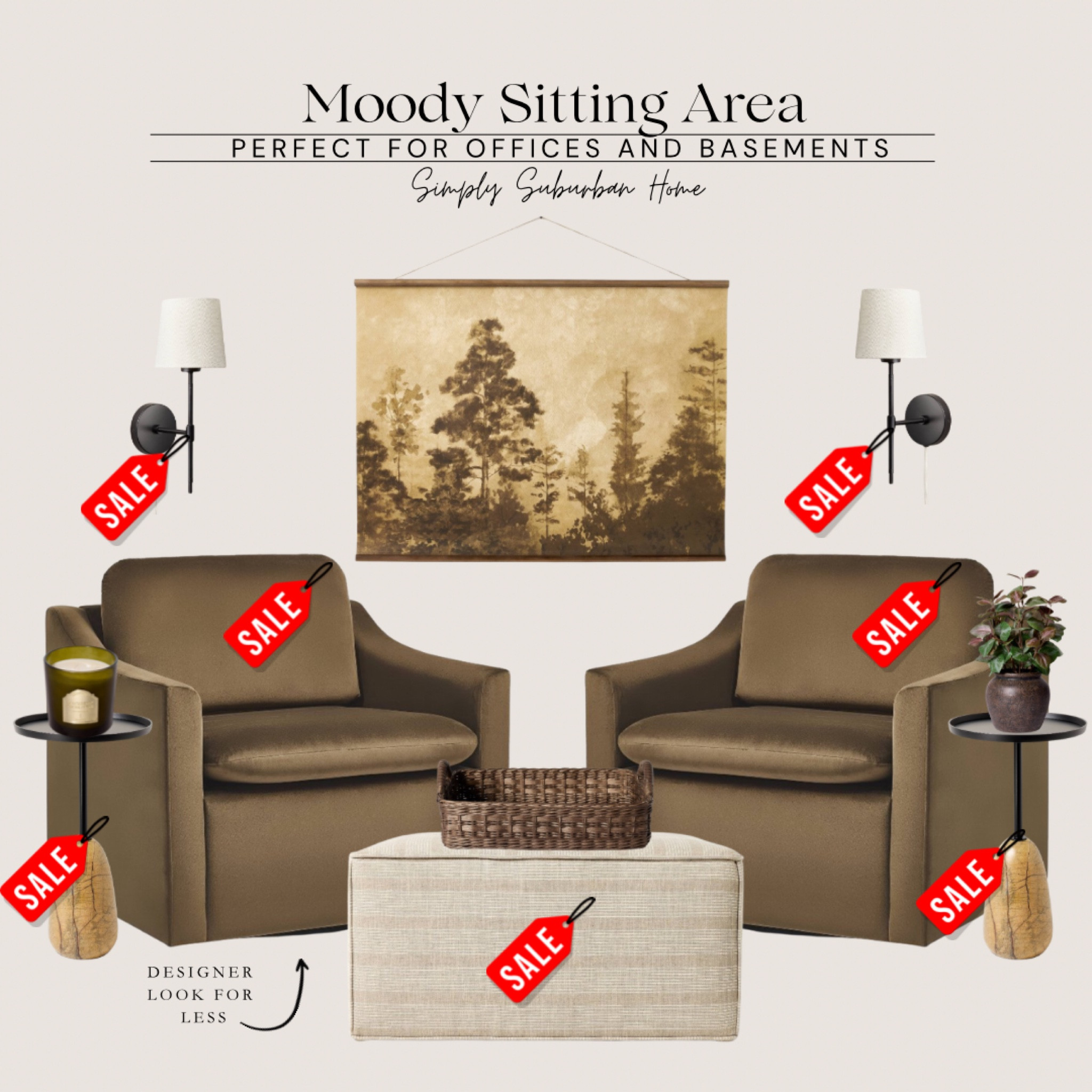 Moody home, summer sales, target home, basement styling, office styling, sconces, ottoman, neutral, neutral home decor, sitting room, living room, keeping room 

#LTKSaleAlert #LTKSummerSales #LTKHome