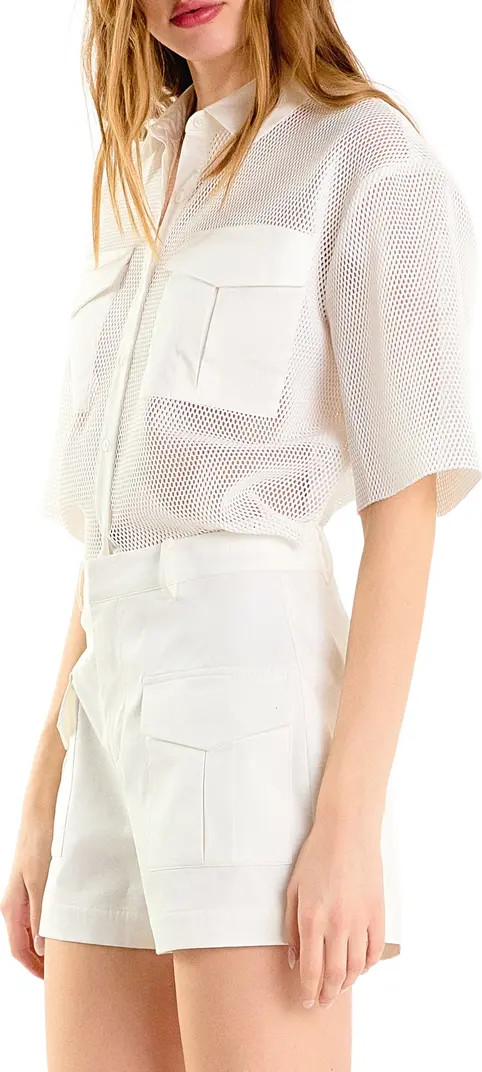 Endless Rose Pocket Mesh Shirt | Nordstrom | Nordstrom