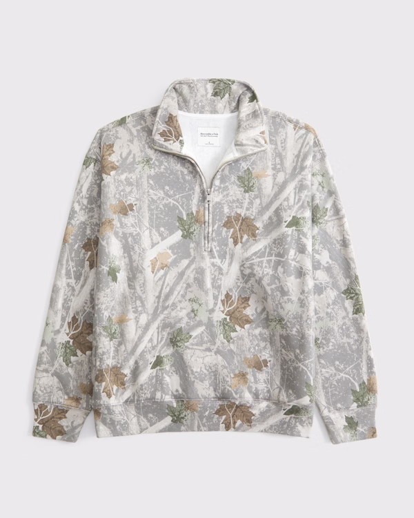 Women's Vintage Sunday Half-Zip | Women's Tops | Abercrombie.com | Abercrombie & Fitch (US)