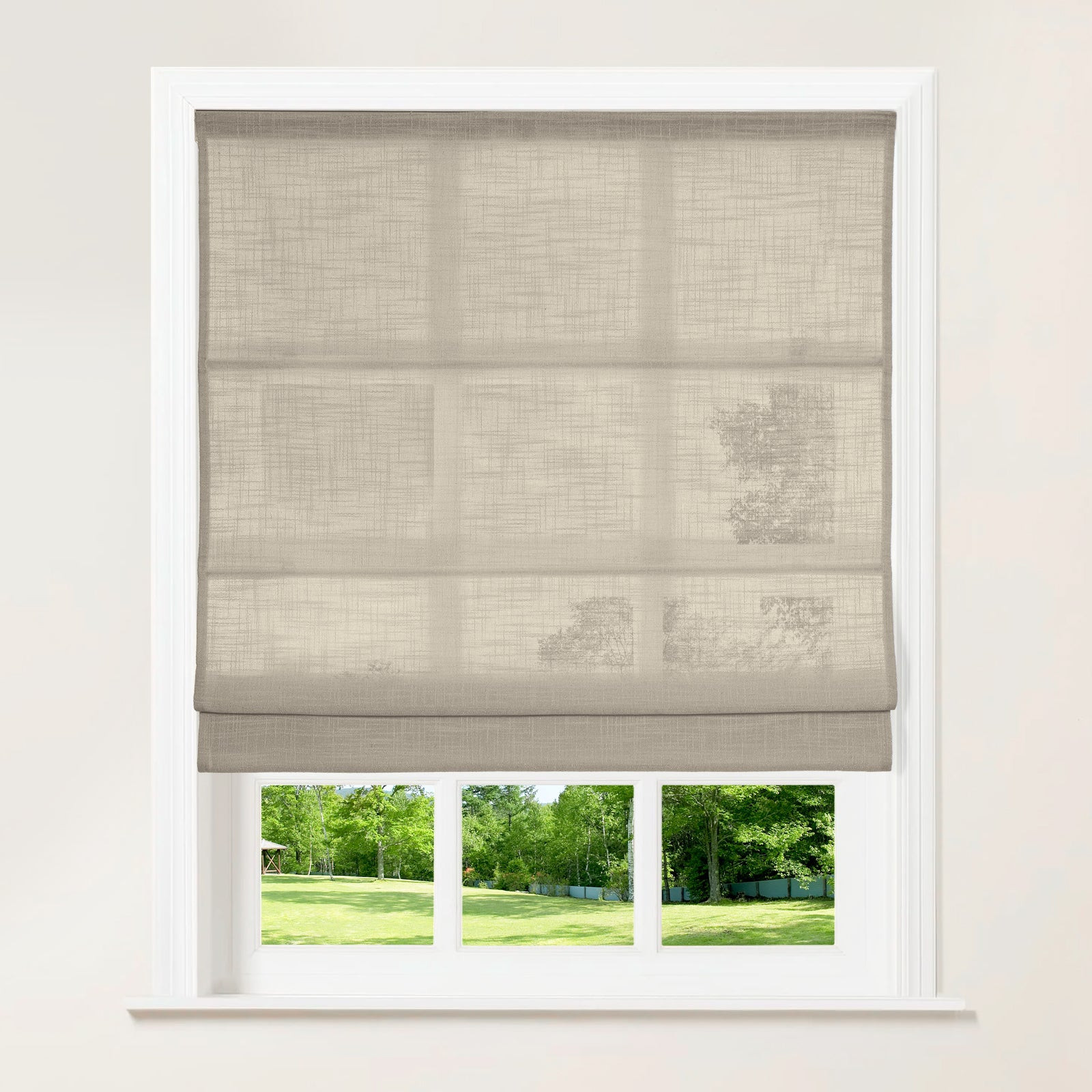 Lille Linen Roman Shades for Windows Custom Cordless Blackout Shades | Homerilla
