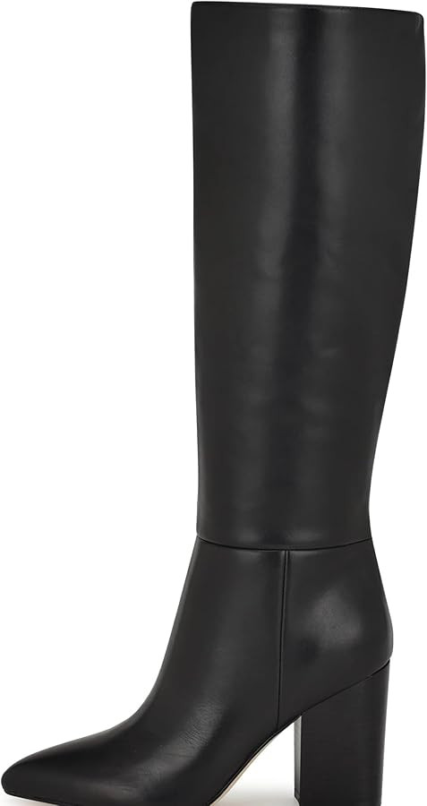 Mattiventon Knee High Boots Women Fall Tall Boots for Women Chunky Heel Pointed Toe Side Zipper S... | Amazon (US)