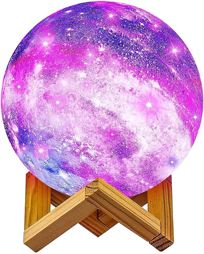 NSL Lighting Moon Lamp Galaxy Lamp 5.9 inch 16 Colors LED 3D Moon Light, Remote & Touch Control L... | Amazon (US)