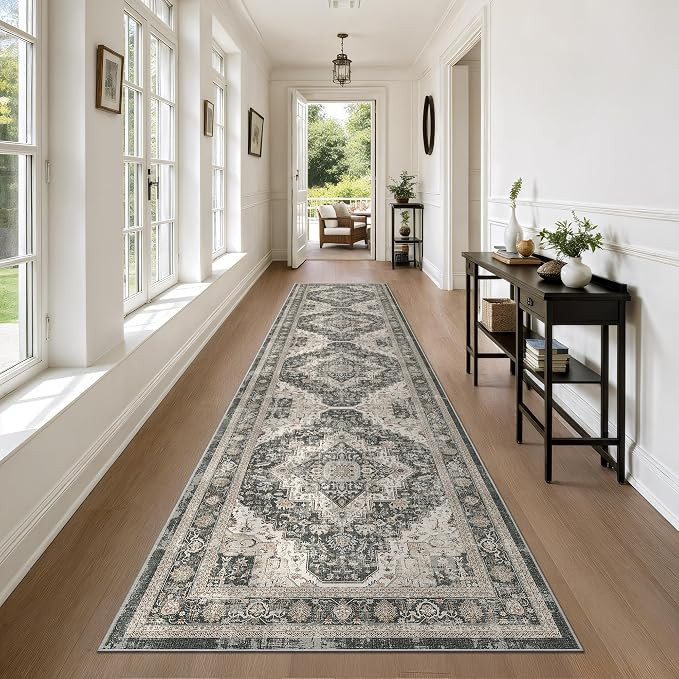 Roxstand Washable Runner Rug 2.6x10 Runners for Hallways, Ultra-Thin Carpet Runners for Entryway ... | Amazon (US)