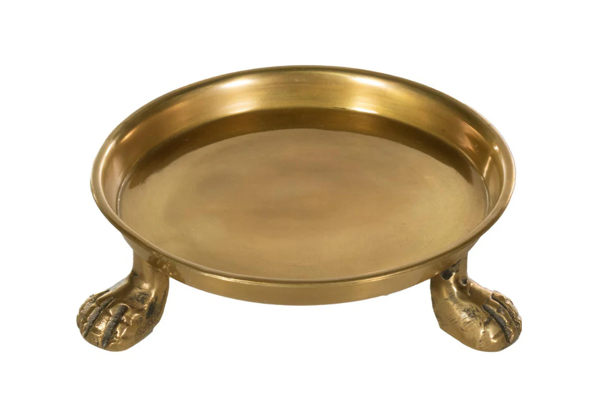 BRASS CLAWFOOT DISH | Alice Lane Home Collection