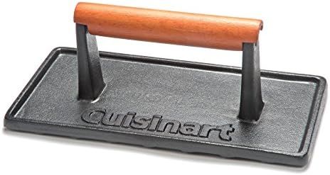 Cuisinart CGPR-221 Cast Iron Grill Press (Wood Handle), Weighs 2.8-pounds | Amazon (US)