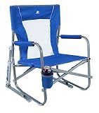GCI Outdoor Waterside Beach Rocker Folding Beach Chair & Portable Rocking Chair, Saybrook Blue | Amazon (US)