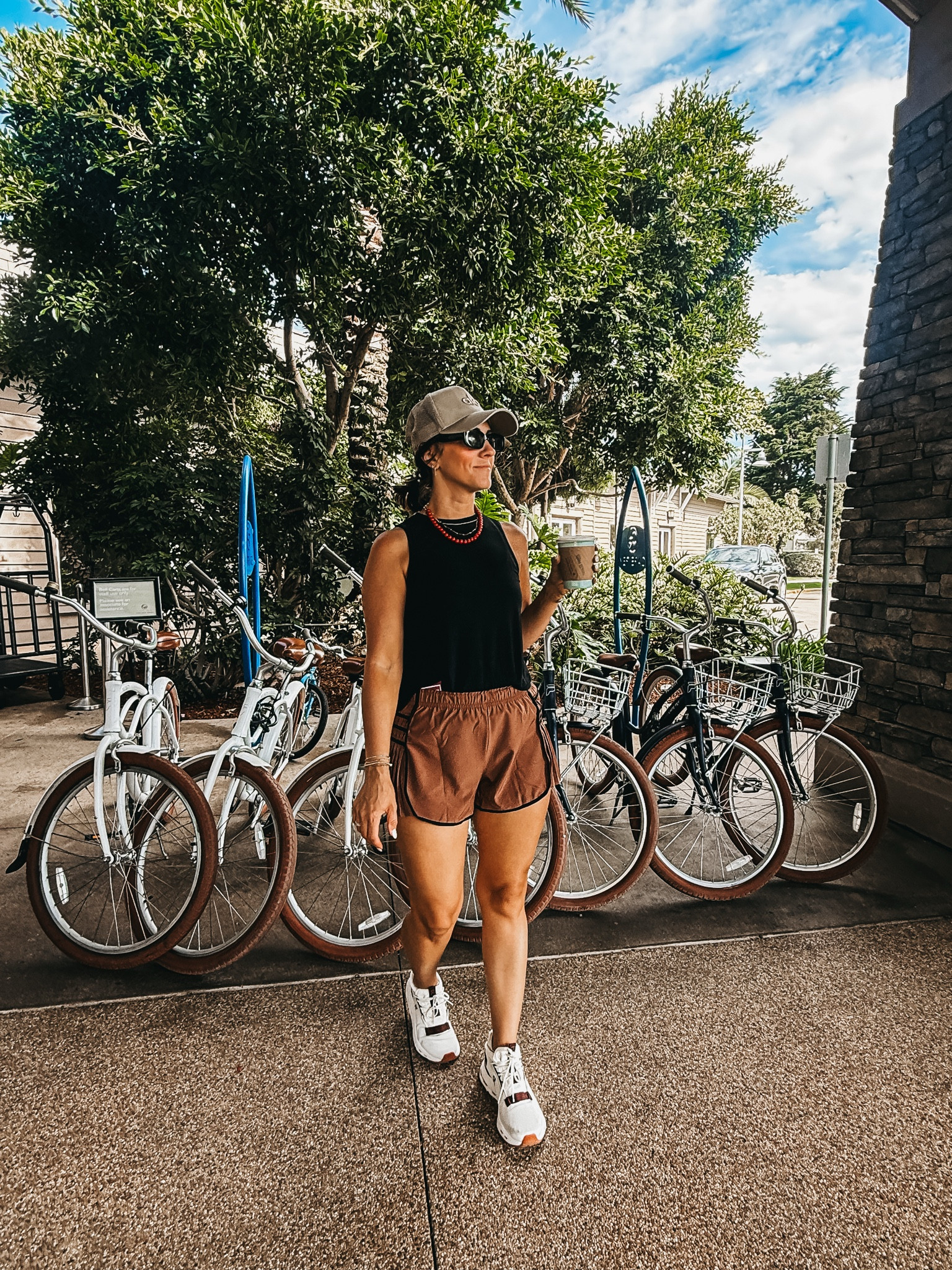 Summer athleisure look! What I wore for a Beach walk in California! Cutest pleated athleisure shorts with built-in liner 🖤🤎

Wearing size small in shorts & tank 

Summer outfit, summer style, casual outfit idea, athleisure style, Mom uniform, summer Mom outfit, Amazon fashion

#LTKootd #LTKActive #LTKTravel