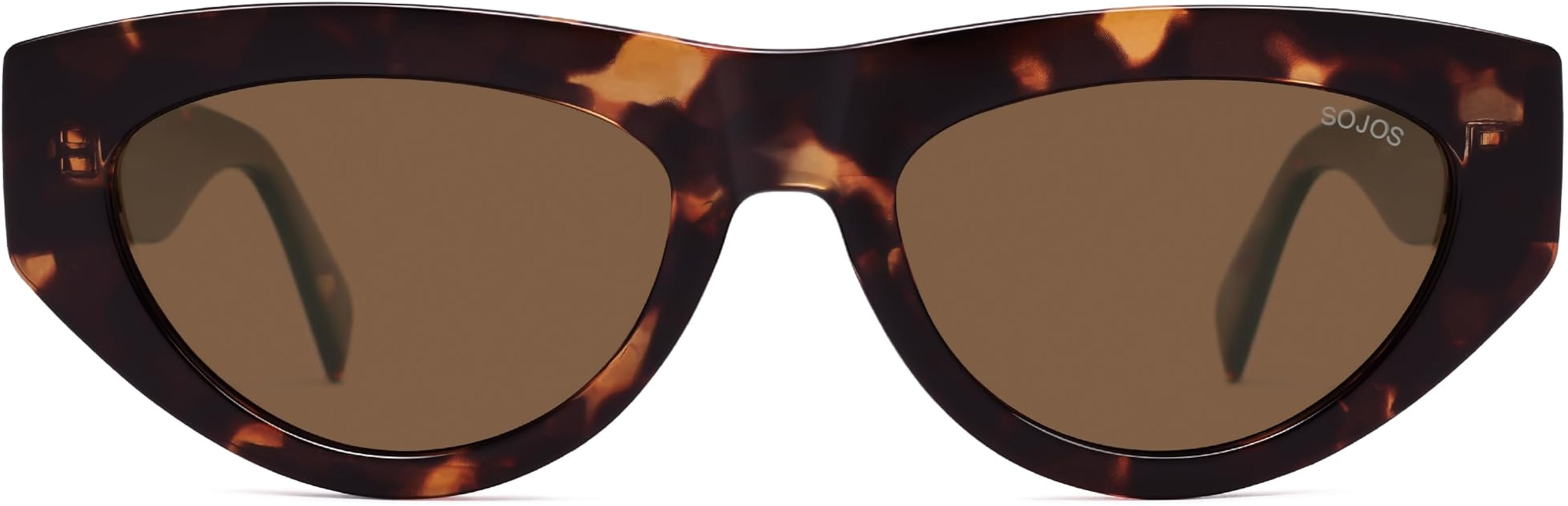 SOJOS Trendy Polarized Sunglasses Womens Retro Vintage 90s Cute Cat Eye Sun Glasses SJ2614 | Amazon (US)