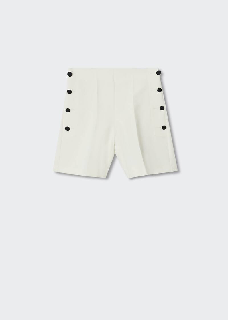 Geknöpfte shorts mit hohem bund -  Damen | Mango Deutschland | MANGO (DE)