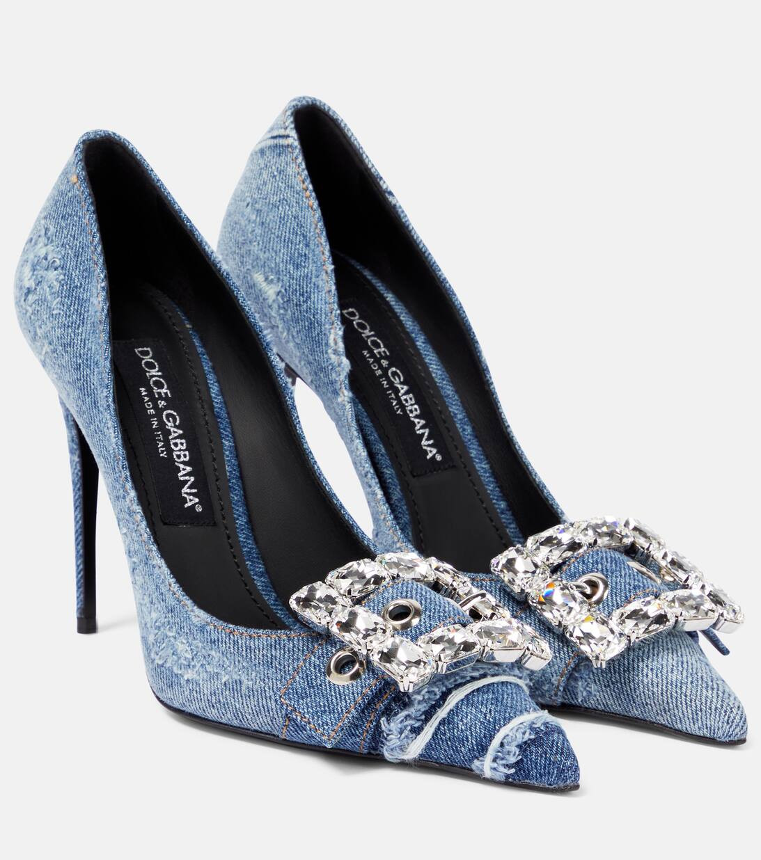 Embellished denim pumps | Mytheresa (US/CA)